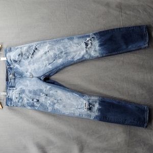 Men's Alien 51 Denim Blue Jeans Distressed Size 32W x 31L